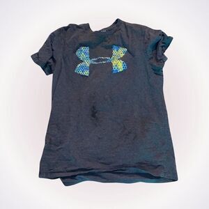 Under Armour great t-shirt with green and blue logo | Sz L